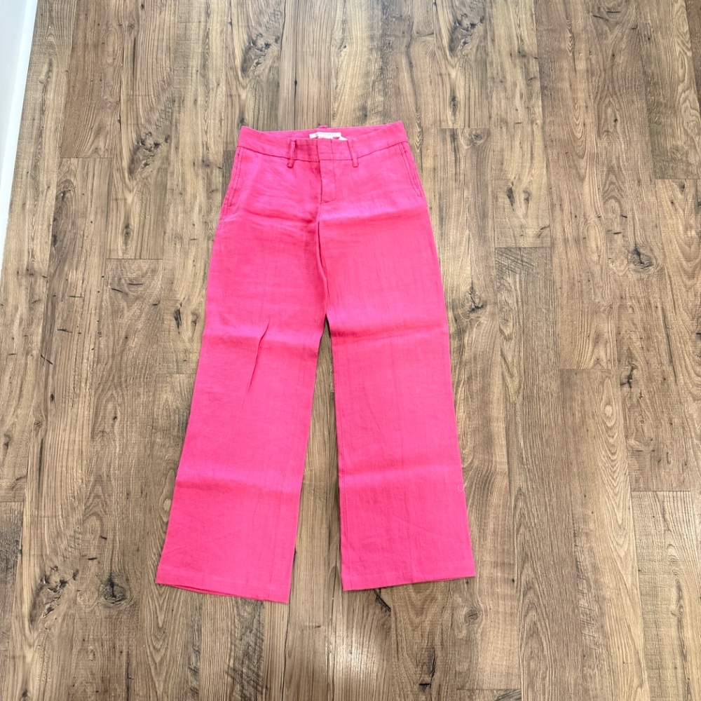 ZARA Woman Pink Linen Pants